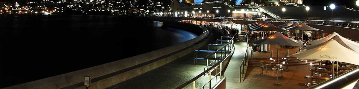 Harbour side night view