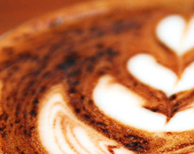Close-up of a latte art